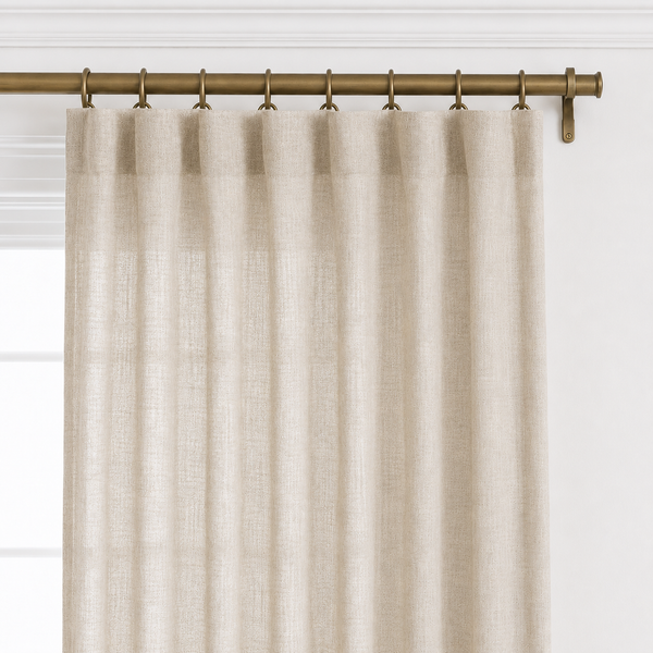 European Linen Curtain — Cloud