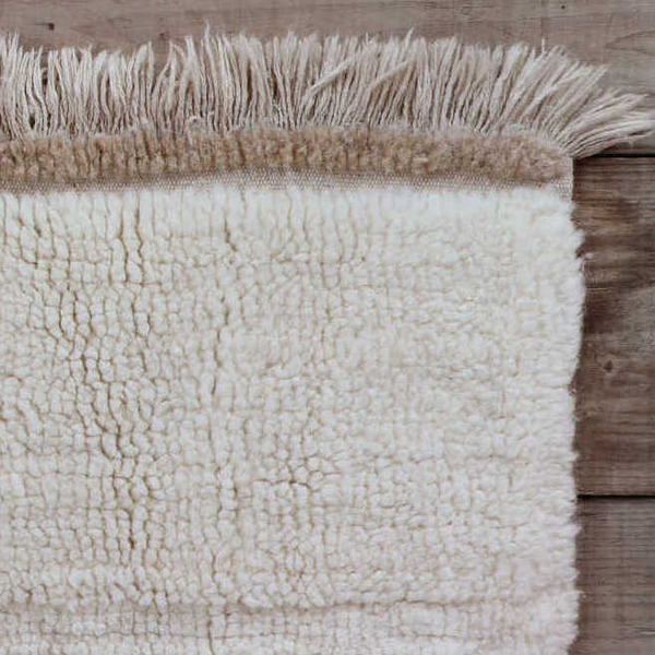 Woolable Steppe Rug — White
