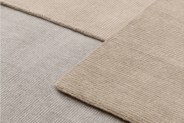 Ribbed Wool Rug — Almond